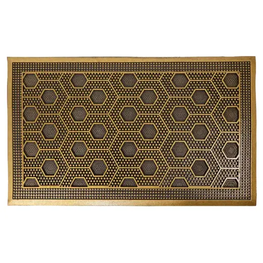 Kājslauķis 45x75cm gumijas zelta brūns