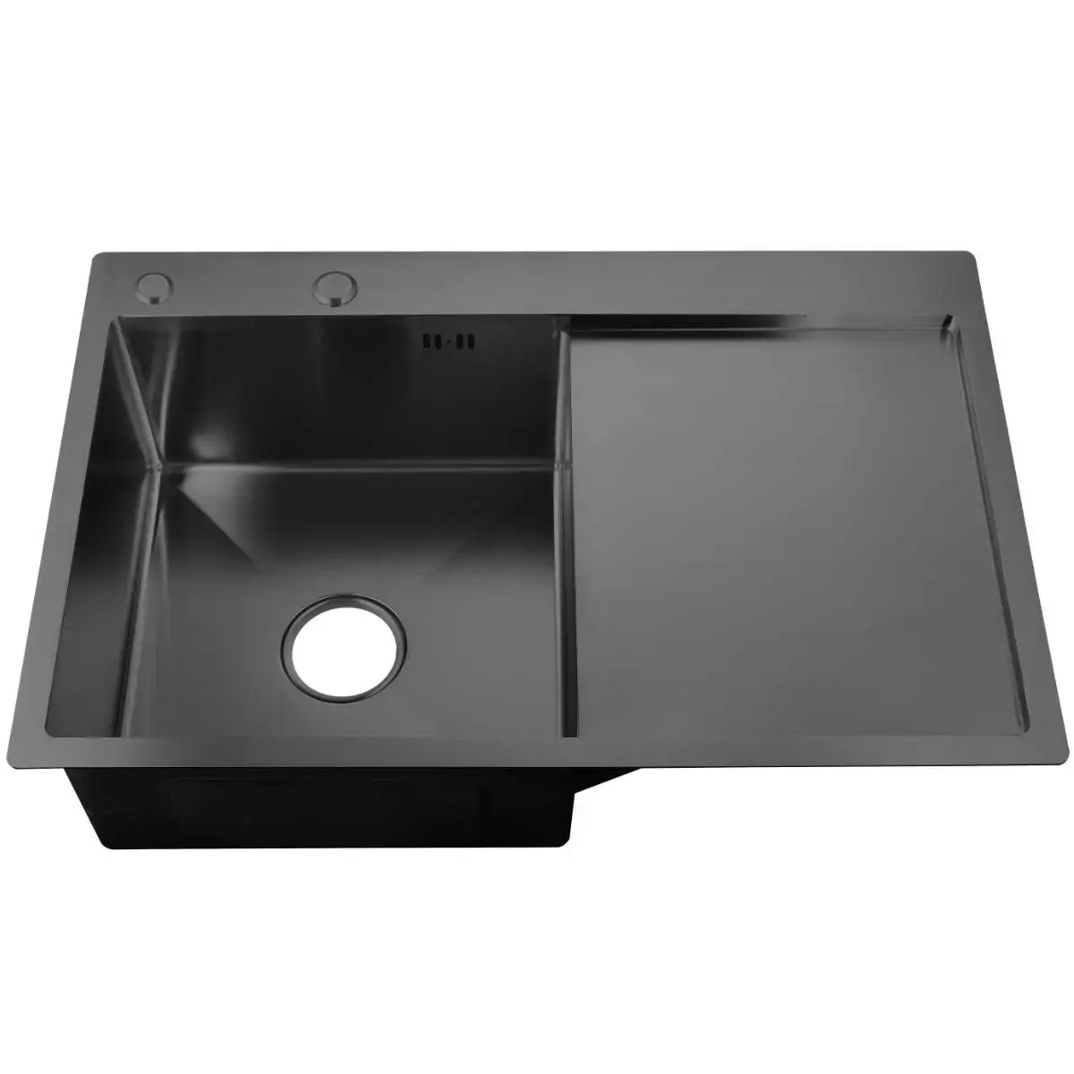 AB Sink NT 780x510x200mm with countertop, left, graphite, with siphon