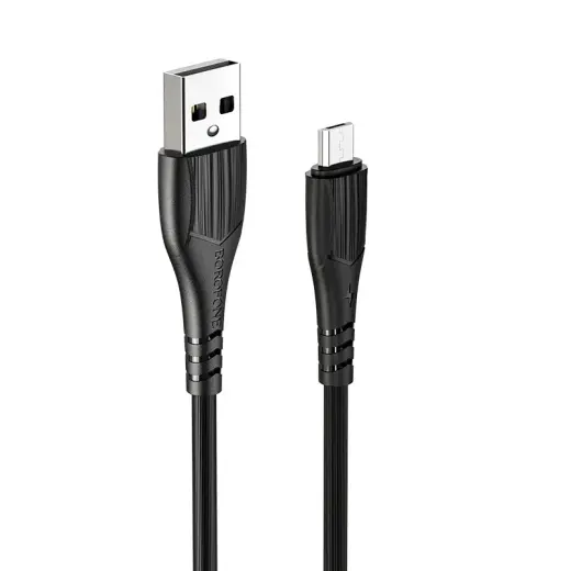 Borofone BX37 Wieldy data transfer and charging cable | USB-A to Micro USB | 1m | black