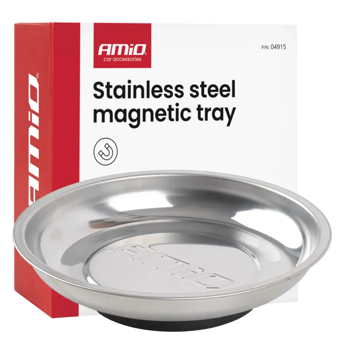 Amio Stainless steel magnetic tray 150mm