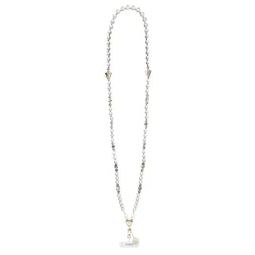Guess Crossbody Strap Pear and 4G Charm White