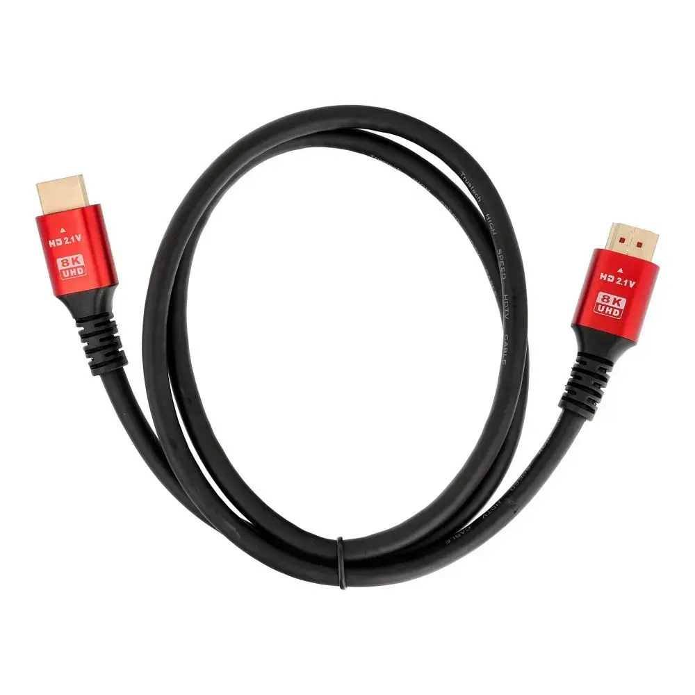 Cable HDMI 2.1 Cable 8K 60Hz / 4K 120Hz – Ultra High Speed, HDR, eARC, VRR, 48Gbps 2 m black
