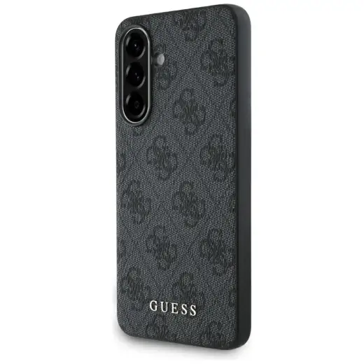 Case Guess 4G Metal Gold Logo for Samsung Galaxy A56 black