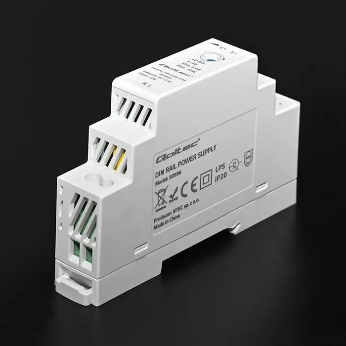 Qoltec DIN rail power supply | 12W | 5V | 2.4A