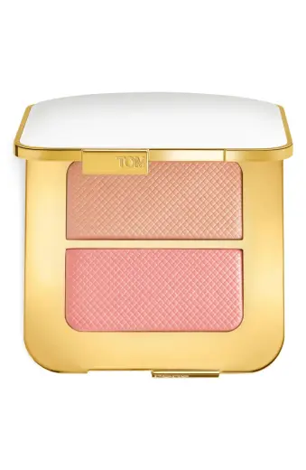 Tom Ford, Soleil Sheer, Illuminating, Blush Highlighter Compact, 02, Eclat Nu, 2 Shades, 4.4 g