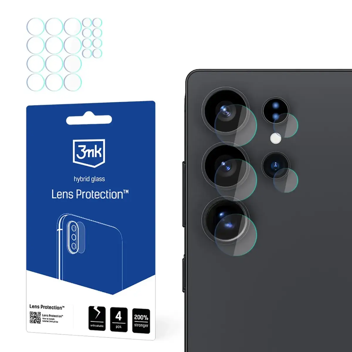 3mk Lens Protection Camera Glass for Samsung Galaxy S25 Ultra