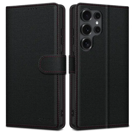 TECH-PROTECT WALLET RS GALAXY S25 ULTRA BLACK|RED