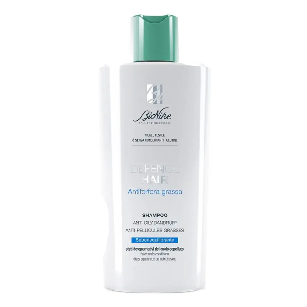 BioNike Defense Hair Oily Anti-Dandruff, Hair Shampoo, Anti-Dandruff AND Purifying, 200 ml