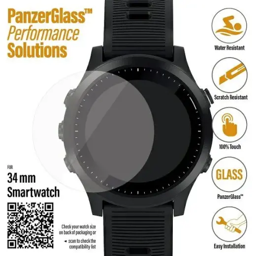 PanzerGlass Galaxy Watch 3 34mm Garmin Forerunner 645|645 Music|Fossil Q Venture  Gen 4|Skagen Falster 2"
