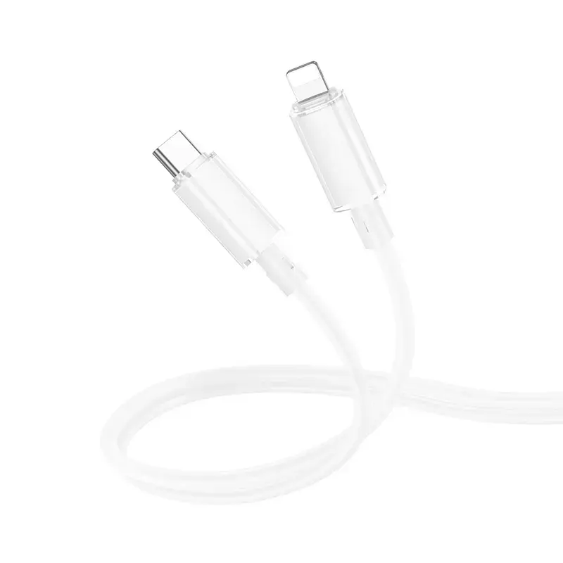 Borofone BX112 Lemon data transfer and charging cable | USB-C to Lightning | 27W | 1m | white