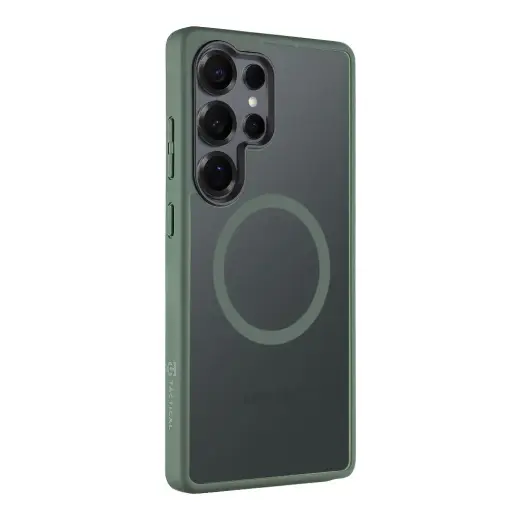 Tactical MagForce Hyperstealth чехол с поддержкой MagSafe для телефона Samsung Galaxy S25 Ultra (S938) зелёный