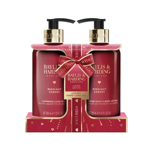 Baylis & Harding Midnight Cherry Luxury Hand Care Gift Set in Clear