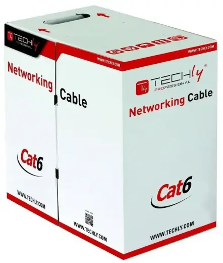UTP Cat6 bulk cable 4x2 solid copper 305m gray