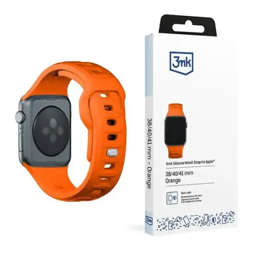 3mk Protection smartwatch strap for Apple Watch (38/40/41 mm) | Silicone | orange