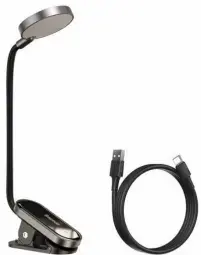 Baseus mini LED reading lamp with clip gray (DGRAD-0G)