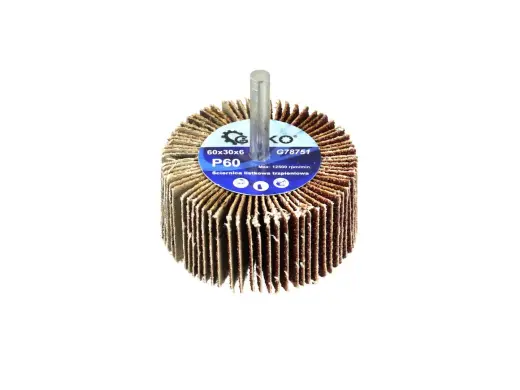 Abrasiivne lamellketas P60 60x30mm 6mm varrega