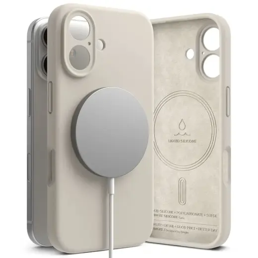 RINGKE СИЛИКОНОВЫЙ МАГНИТНЫЙ MAGSAFE IPHONE 16 КАМЕНЬ