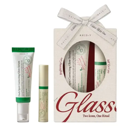 Set Axis-Y: Vegan Collagen, Anti-Wrinkle, Eye Serum, 10 ml + Dark Spot Correcting Glow, Anti-Dark Spots, Serum, For Face, 50 ml