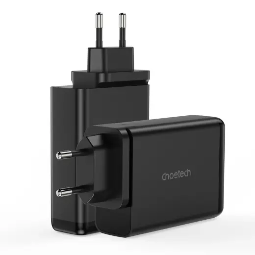 Choetech PD6005 зарядное устройство | 140W | GaN, PD | USB-C, USB-A | черное