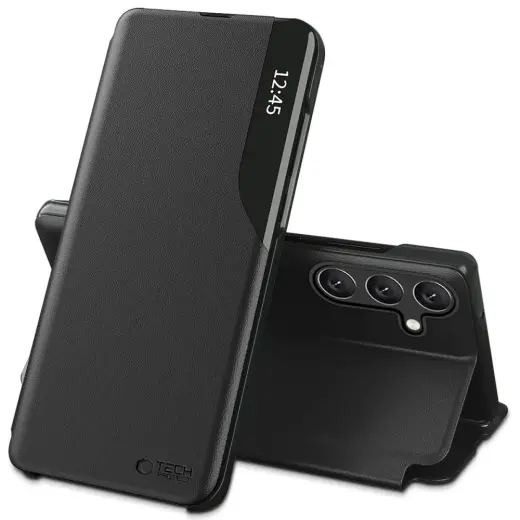 TECH-PROTECT Smart View grāmatveida maciņš telefonam Samsung Galaxy A57 (A576) melns