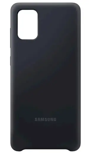 EF-PA715TBE Samsung Silicone Cover for Galaxy A71 Black (Damaged Package)