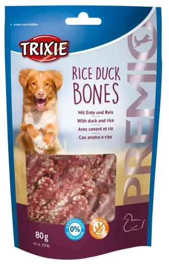 Gardums suņiem - Trixie Premio Rice Duck Bones, 80 g.