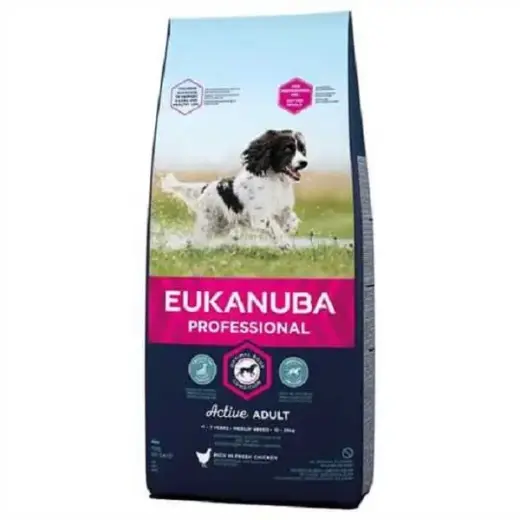 Сухой корм для собак - Eukanuba Adult Medium Chicken, 15 кг