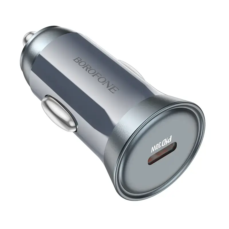 Borofone Car charger BZ26 Searcher - Typ C - PD 30W 3A grey