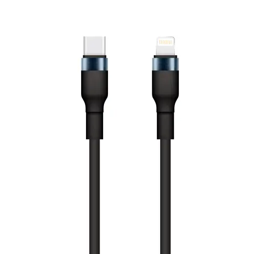 Setty KSC-L-131 datu pārraides un uzlādes vads | USB-C uz Lightning | 15W | 1m | melns