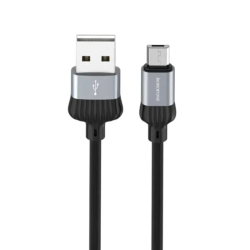 Borofone BX28 Dignity data transfer and charging cable | USB-A to Micro USB | 12W | 1m | gray