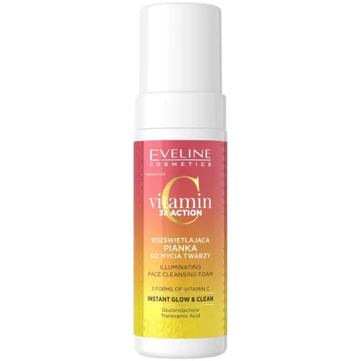 Eveline Cosmetics, Vitamin C 3x Action, Illuminating, Cleansing Foam, 150 ml