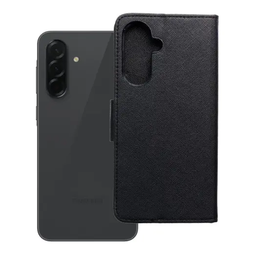 Fancy Book grāmatveida maciņš telefonam Samsung Galaxy A36 5G melns
