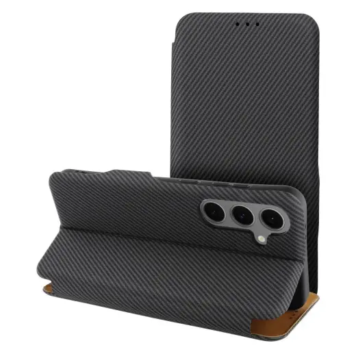 FOLIO Side Magnet knyginio tipo telefono dėklas Samsung Galaxy S25+ (S936) pilkas