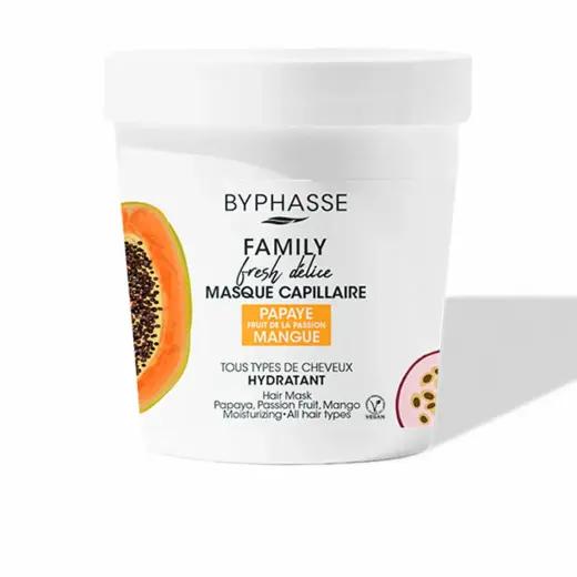 Byphasse, Family, Papaya & Mango, Hair Treatment Cream Mask, 250 ml