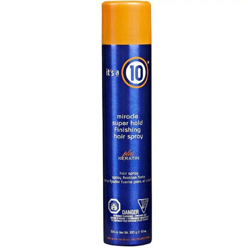 It's a 10, Miracle Super Hold Finishing Spray Plus Keratin, Hair Spray, Style, Extra Strong Hold, 334 ml