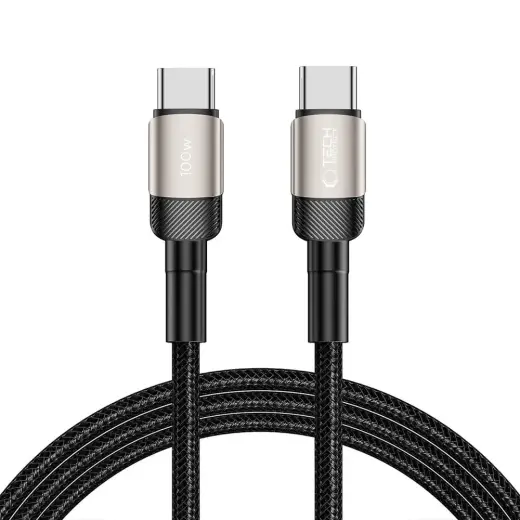 Tech-Protect UltraBoost Evo datu pārraides un uzlādes vads | USB-C uz USB-C | 100W | 2m | brūns