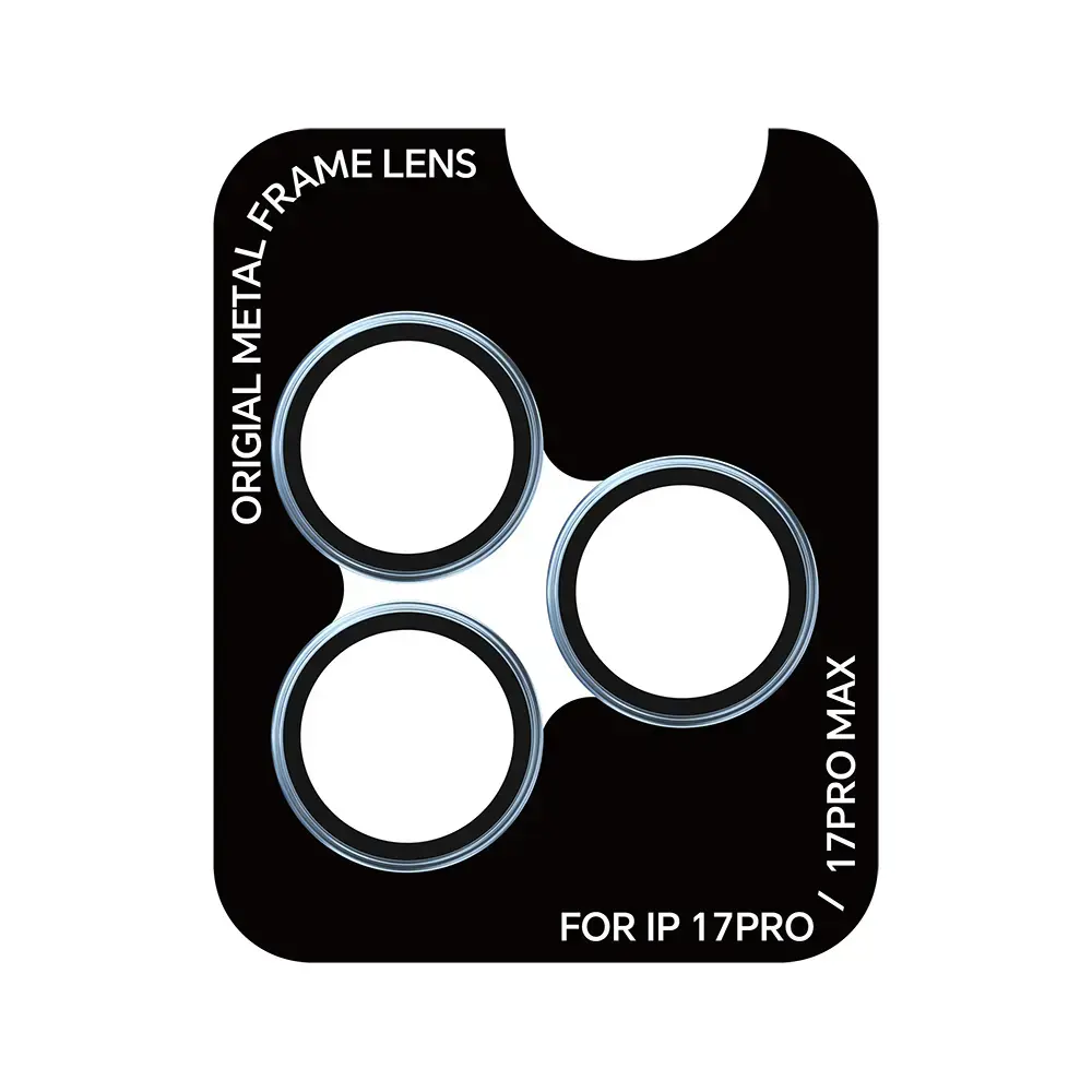 Rock Tempered glass Pure Series Camera Lens on camera for Iphone 17 Pro/17 Pro Max (lens 3 pieces) blue