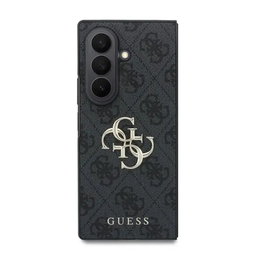 Guess PU 4G Metal Logo чехол для телефона Samsung Galaxy Z Fold 8 Ultra (F976) серый