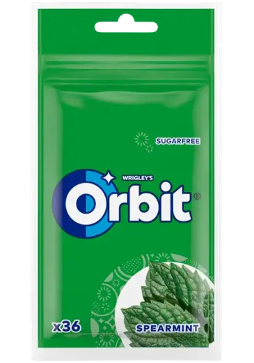 ORBIT Spearmint Pouch 36 gab.