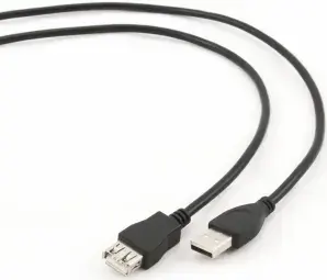 Gembird datu pārraides un uzlādes vads | USB-A uz USB-A | 1.8m | melns