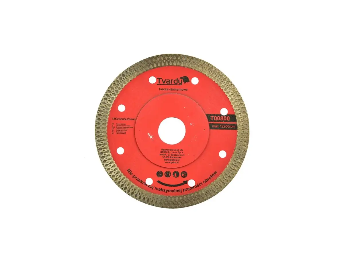 Deimantinis diskas 125x10x22.23mm, universalus plytelėms