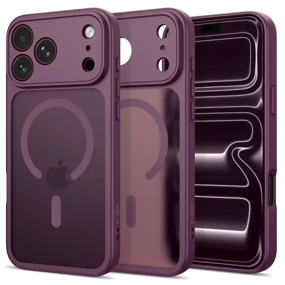 TECH-PROTECT BASICMAG maciņš ar MagSafe atbalstu telefonam iPhone 17 Pro Max | iPhone 18 Pro Max sarkans