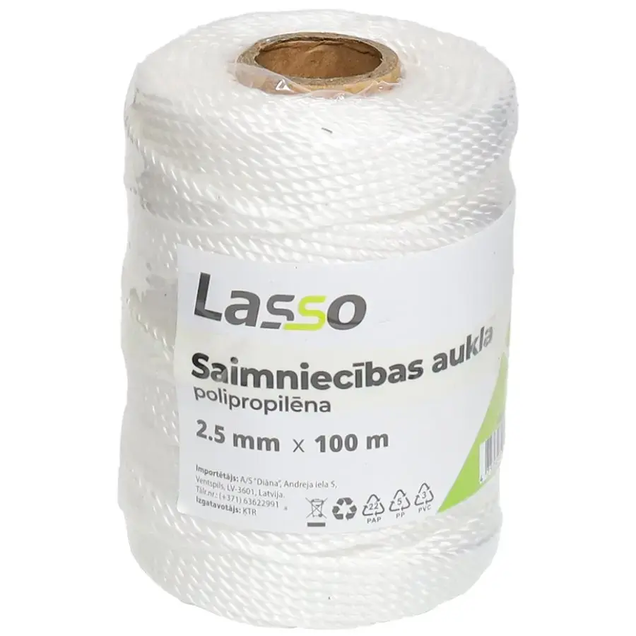Household cord 2.5mm 100m polypropylene