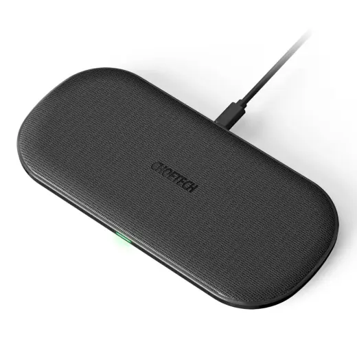 Choetech 2in1 Qi Wireless Charger for Airpods 2 Phone | Earphone with 5 Charging Coils Black (T535-S (H))