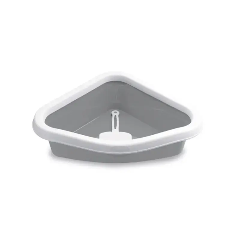Cat toilet corner Sprint Corner 56x40x14cm white|grey