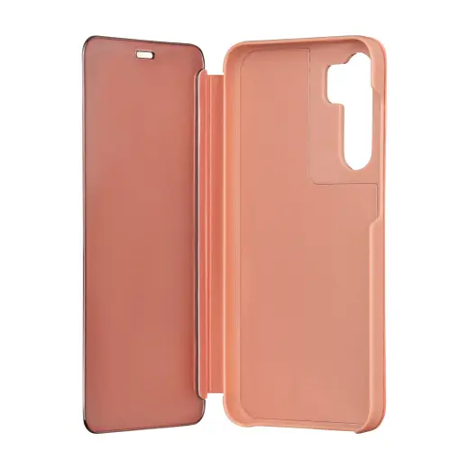 Fold Mirror View Case for Samsung Galaxy A14 4G / A14 5G pink