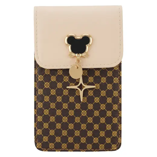 PHONE BAG MOUSE 19*12*2 CM BEIGE