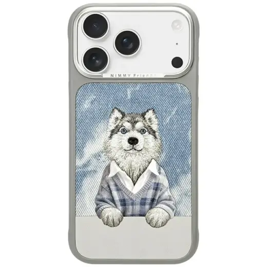 Nimmy Gentle Pets Series Dog telefoni ümbris MagSafe toega iPhone 17 Pro hall