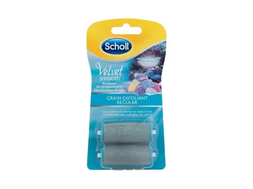 Scholl Velvet Smooth Roller Heads Marine Minerals Regular Coarse Pedicure 2 pc