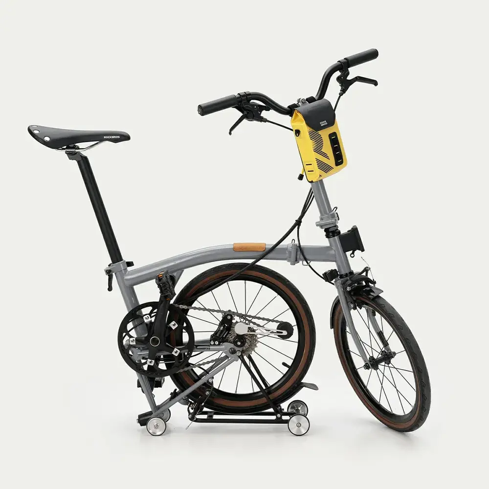 Torba rowerowa Rockbros AS-160 na kierownicę wodoodporna 1,3 l - żółta